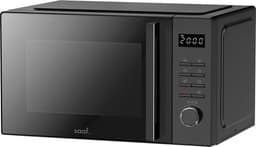 Combi Magnetron - 25L - Combimagnetron Vrijstaand - Grill en Hetelucht Functie - 10 kookprogramma's - Digitale Timer en Kinderslot - 900W - Zwart - Saaf — thumbnail 1
