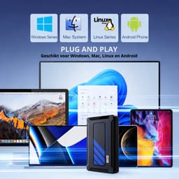 DM Draagbare HDD 320GB - Externe harde schijf - USB 3.2 Gen1 - Zwart — thumbnail 4