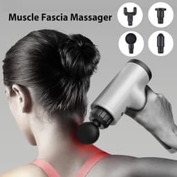 Massage apparaat - Massage gun - Sportmassager - Spiermassager - Elektrisch massagepistool - Zwart - ABS — thumbnail 2