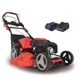 Scheppach Grasmaaier Benzine met hybride start M225-53E - Zelfrijdend - Mulchfunctie - 53cm maaibreedte - Maaihoogte in 7 stappen verstelbaar: 25-75mm - 4-takt - 224cc - 6pk - Voor tuinen tot 1800m² - met 65L opvangbak — thumbnail 1