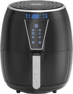 GRIFEMA GC2001 Oil Fryer 6.5L/1800W With Touch Screen LED Screen, Hot Air Fryer, 12 Presets for Fast Air Cycle, 60 Minutes Time and Adjustable Temperature, Black — thumbnail 4