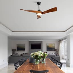 52 inch Plafondventilator met Lamp – 6 Snelheden, Energiezuinige DC-motor, Afstandsbediening – Slaapkamer & Woonkamer — thumbnail 4