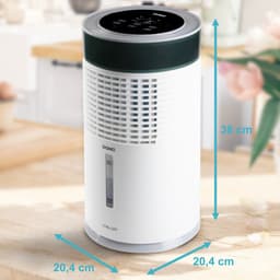 DOMO DO159A Aircooler Chillizz - 3-in-1: Luchtkoeler/Luchtbevochtiger/Luchtreiniger - Wit/Zwart — thumbnail 3