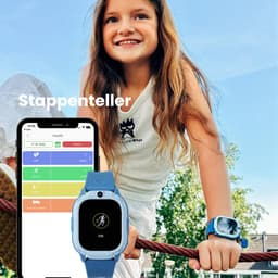 Rebel Cactus SKY (Blauw) - kindersmartwatch - GPS tracker - Whatsapp - (video) bellen - SOS/Geofence - Groot display 1.75" - Gratis OuderApp - Batterij: 32uur - Alle wereldtalen - Geen internet en geen socials - Wel apps - Uit tijdens school - Wifi — thumbnail 3