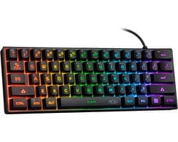 MageGee TS91 - Gaming Toetsenbord - Gaming - RGB Keyboard - 60% Keyboard - TKL - Ergonomisch - Zwart