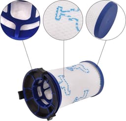 Vervangende filters - 3 stuks - geschikt voor Rowenta Air Force 360 ​​RH9051WO RH9057WO RH9059WO RH9081WO RH9086WO - geschikt voor Tefal Air Force 360 ​​stofzuiger, vervangende accessoires alternatief voor ZR009001 — thumbnail 2