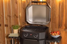 Cozze® E-500 Elektrische Grill - 2 Grillzones - 230V / 2200W - Elektrische BBQ voor Balkon, Terras & Buiten Koken — thumbnail 2