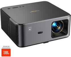 Yaber K2S Beamer – Projector met Dolby Audio & JBL 2.0 Speakers – 800 ANSI Lumen, 1080p Full HD – Android TV (7000+ apps) – Wi-Fi 6/Bluetooth – Draagbare Thuisbioscoop – Zwart