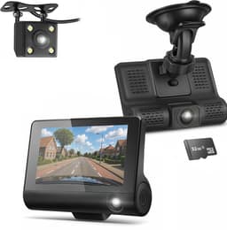 Living Needs Dashcam Auto – Voor & Achter Full HD Camera – Parkeerstand – G-sensor – Nachtvisie – 170° Groothoek – Loop Recording — thumbnail 1