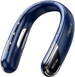 Neck fan-nekventilator -nek Ventilator -Draagbare nekventilator Persoonlijk - Koelende nekventilator die koude lucht blaast - Verstelbaar, handsfree, oplaadbaar cadeau voor mannen, vrouwen, moeders, vaders, reisbenodigdheden - Blauw - 1 stuk — thumbnail 1
