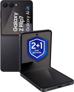 Samsung Galaxy Z Flip7 5G - 256GB - Jet Black + 1 Jaar extra garantie — thumbnail 1