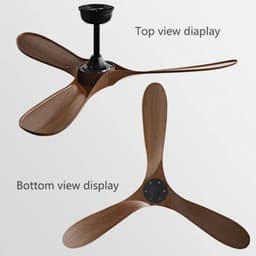 Nivard Plafondventilator - Met Verlichting - Plafond Ventilator - Met Lamp - Plafonniere Met Ventilator - Licht Hout/Wit - 90cm — thumbnail 3