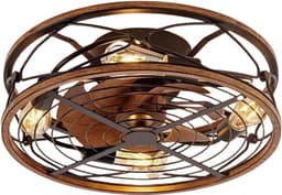 Nivard Plafondventilator - Met Verlichting - Plafond Ventilator - Met Lamp - Plafonniere Met Ventilator - Met Licht — thumbnail 1