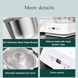 RFWR® Elektrische deegmaker met fermentatiefunctie en 5L capaciteit — thumbnail 5