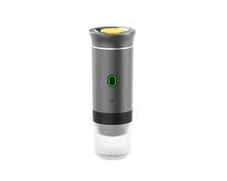 Draagbare reiskoffiezetapparaat - Draadloos voor in de auto - 12V - Espresso - 3-in-1 espressomachine - Oplaadbaar - Kantoor, Buiten, Thuis - Grijs - 1 stuk