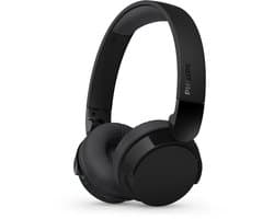 PHILIPS TAH3209BK Lightweight On Ear draadloze Bluetooth Headphones met Passive Noise Isolation - 25 uur afspeeltijd, natuurlijk geluid, heldere gesprekken, dynamische bass, 2 uur USB-laden - Zwart