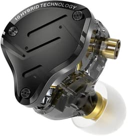 KZ ZS10 Pro - In-Ear Monitor - IEM - met HiFi Geluid - Dynamische Drivers - Metaal Design - Incl Kabel & Eartips - Zwart — thumbnail 3