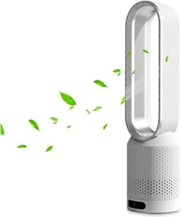 Tower Fan Bladeless Fan 20" Bladeless Tower Fan 8 Speeds Met Remote Control-Timer Function-2H Timer-80° Swing-Super Quiet-Easy To Clean-Portable Oscillating Fan Voor Bedroom-Kitchen-Office — thumbnail 1