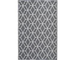 Esschert - Design - Buitenkleed - 180x121 - cm - grijs - en - wit - OC25