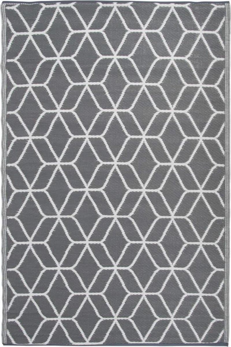 Esschert - Design - Buitenkleed - 180x121 - cm - grijs - en - wit - OC25 — afbeelding 1