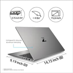 HP ZBook Firefly 15.6 G8 Intel® Core™ i7 i7-1165G7 Mobiel werkstation 39,6 cm (15.6") Full HD 16 GB DDR4-SDRAM 512 GB SSD NVIDIA Quadro T500 Wi-Fi 6 (802.11ax) Windows 10 Pro Grijs — thumbnail 5