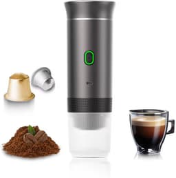 Kelseek elektrisch koffiezetapparaat - Koffiemachine - Koffiemaker - Capsule - Reizen - Auto - Draagbaar - Draadloos - Zwart — thumbnail 1