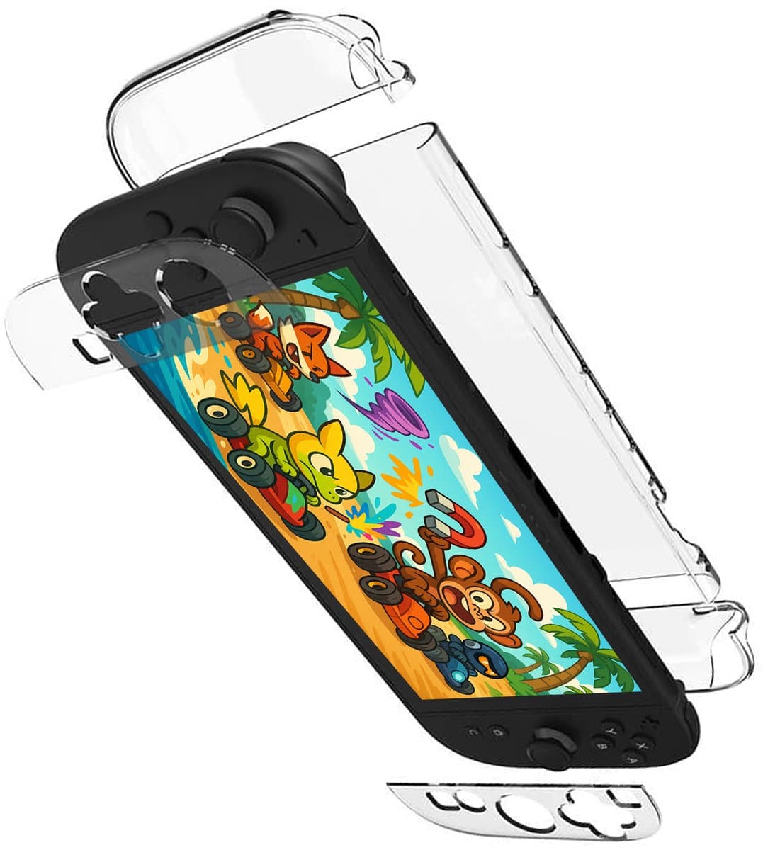Hoesje Geschikt voor Nintendo Switch 2 Case Hoes Hard Cover Schokbestendig - Hoes Geschikt voor Nintendo Switch 2 Hoes - Transparant — afbeelding 1