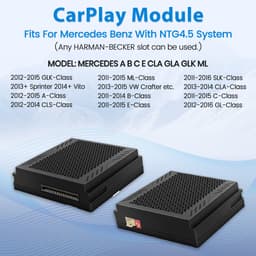 JUNSUN Draadloze CarPlay Android Auto Interface Module NTG 4.5 geschikt voor Mercedes Benz A/B/C/E/CLA/GLA/GLK — thumbnail 3