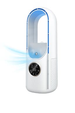 Vertylo® Mini airco – 4-in-1 Koeler met Bevochtiger, Ventilator & Nachtlampje - Incl. NL Handleiding – Koelventilator – 3 windsnelheden – Voor Thuis en Kantoor - Kabel meegeleverd — thumbnail 1