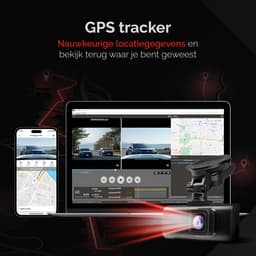 RedTiger F7NTouch - Dual Dashcam voor auto - Ultra 4K & 1080P - Voor en Achter Camera - 2025 model - Met Touchscreen - WiFi en GPS - 3.20 Inch met App - Sony Sensor Nachtzicht - Dashcams - Parkeerbewaking - G Sensor - Loop opname - 128GB SD Kaart — thumbnail 3