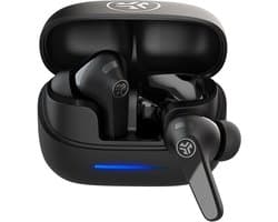 JLab Jbuds Pods ANC Draadloze Oordopjes - Active Noise Cancelling Oortjes Draadloos - 56 uur Batterijduur - Bluetooth Multipoint - Met Microfoon - Geschikt voor Android en Apple - Zwart