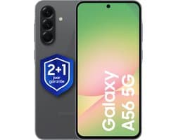 Samsung Galaxy A56 - 5G - 128GB - Awesome Graphite + 1 jaar extra garantie