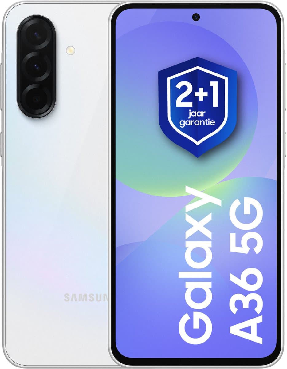 Samsung Galaxy A36 - 5G - 128GB - Awesome White + 1 jaar extra garantie — afbeelding 1