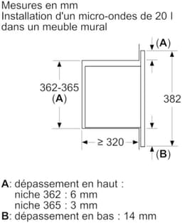 solo magnetron 20l 800w inbouw zwart - siemens - bf523lmb3 — thumbnail 4
