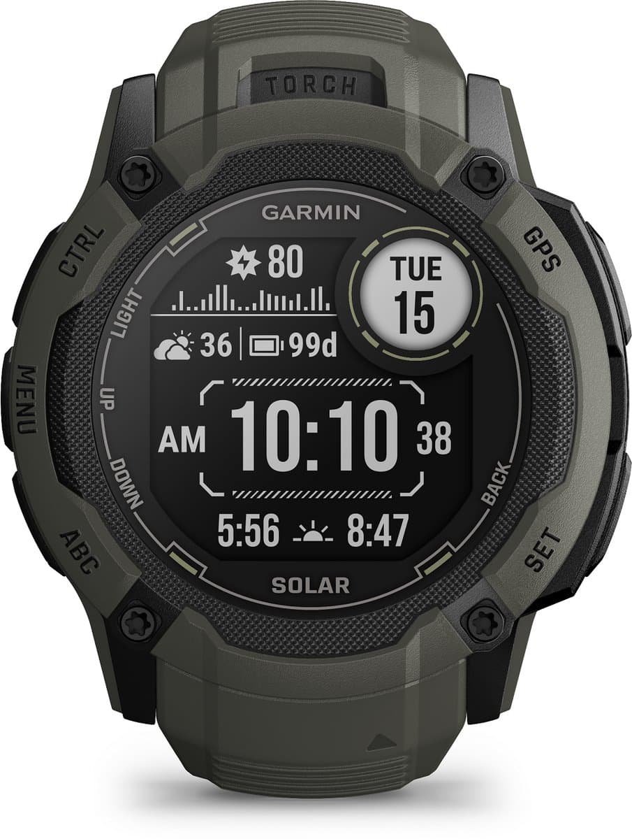 Garmin Instinct 2X Solar - Smartwatch - Oneindige batterijduur met Solar - Ingebouwde zaklamp - Multi-band GNSS - Moss — afbeelding 1