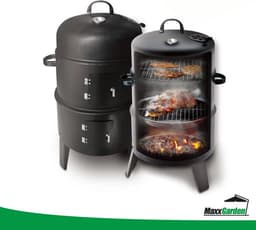 MaxxGarden Barbecue - Smoker - barbecue grill - 40x72cm - zwart — thumbnail 4