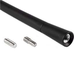 AMIO FM/AM Auto Antenne Mini Universeel Zwart 18 cm met 5/6mm Adapter – Geschikt voor Volkswagen, Audi en Skoda — thumbnail 2