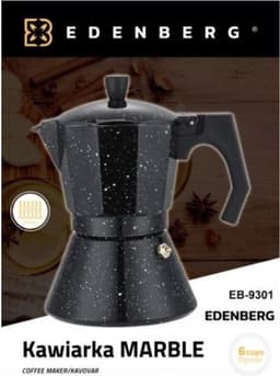 Edënbërg Stonetec Line - Percolator - Koffiemaker 6 kops - Espresso Maker 300 ML - Marmer Coating — thumbnail 5
