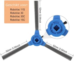 Borstel & Filter set geschikt voor Eufy Robovac 11s & Robovac 15C & 30 — thumbnail 2