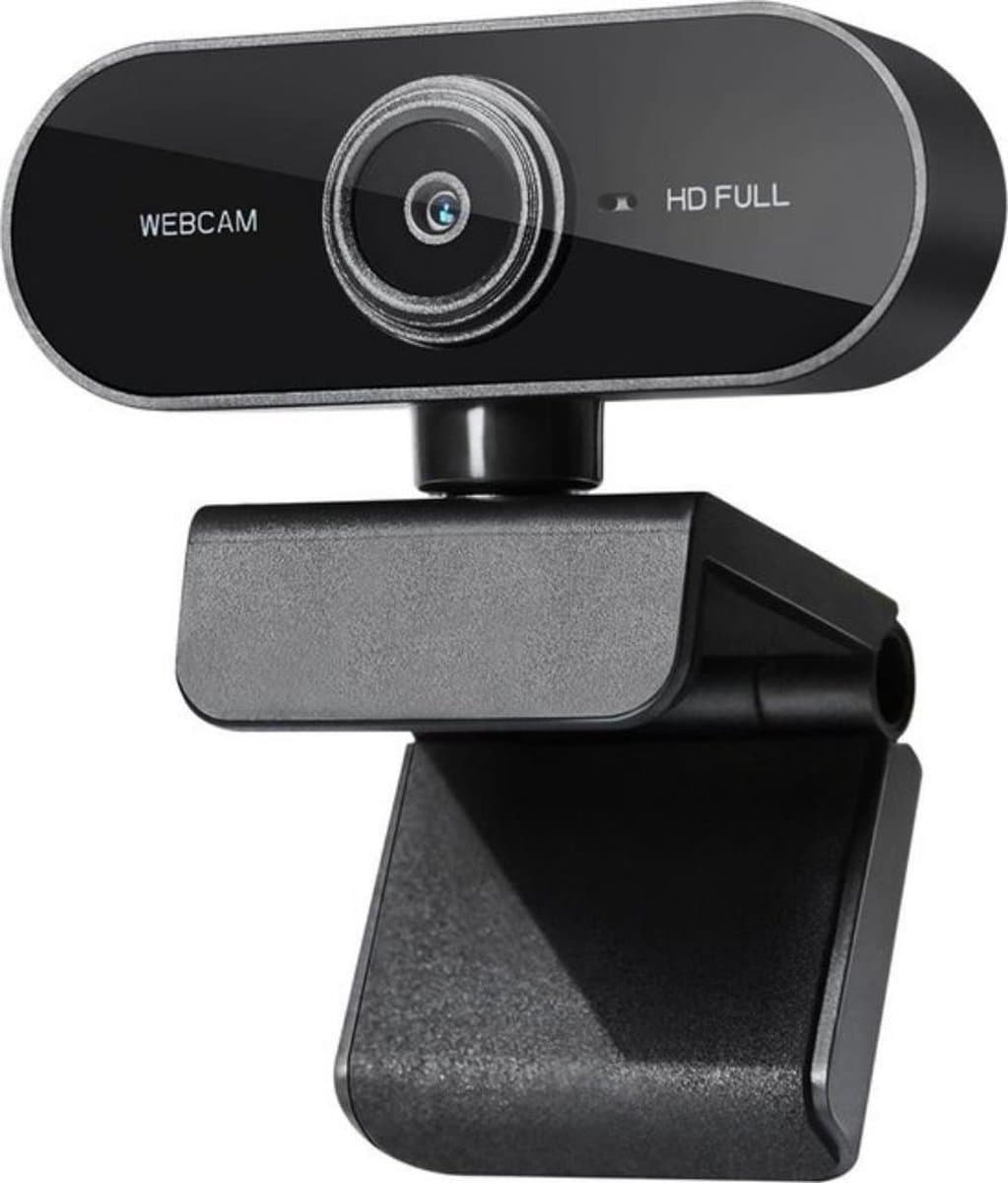Webcam Full HD - 1080p - Webcam Met Microfoon - USB - Autofocus - Thuiswerken - Webcam voor PC - Zwart - Windows & Mac — afbeelding 1