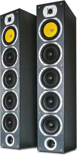 Hifi speakers - Fenton SHFT57B vloerstaande luidsprekers - 600W - 4-weg - Set van 2 — thumbnail 4