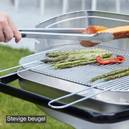 Barbecook Loewy 55 - Houtskool BBQ barbecue - Grilloppervlak 55x33cm - Incl. Windscherm, BBQ rooster en asopvangpot - RVS — thumbnail 4