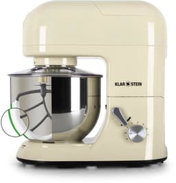 Klarstein Blender Knetmaschine keukenmachine met Fleischwolf, 2000W Teigmaschine klein, 6 standen, Schneebesen - & Knethaken, planetair , roermachine met Mixer, keukenmachines met 5L kom - 1800W 5,2L - voor Keuken - RVS - Standmixer — thumbnail 3