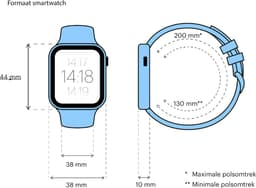 Apple Watch SE 2021 - Smartwatch heren en dames - 44mm - Spacegrijs — thumbnail 4
