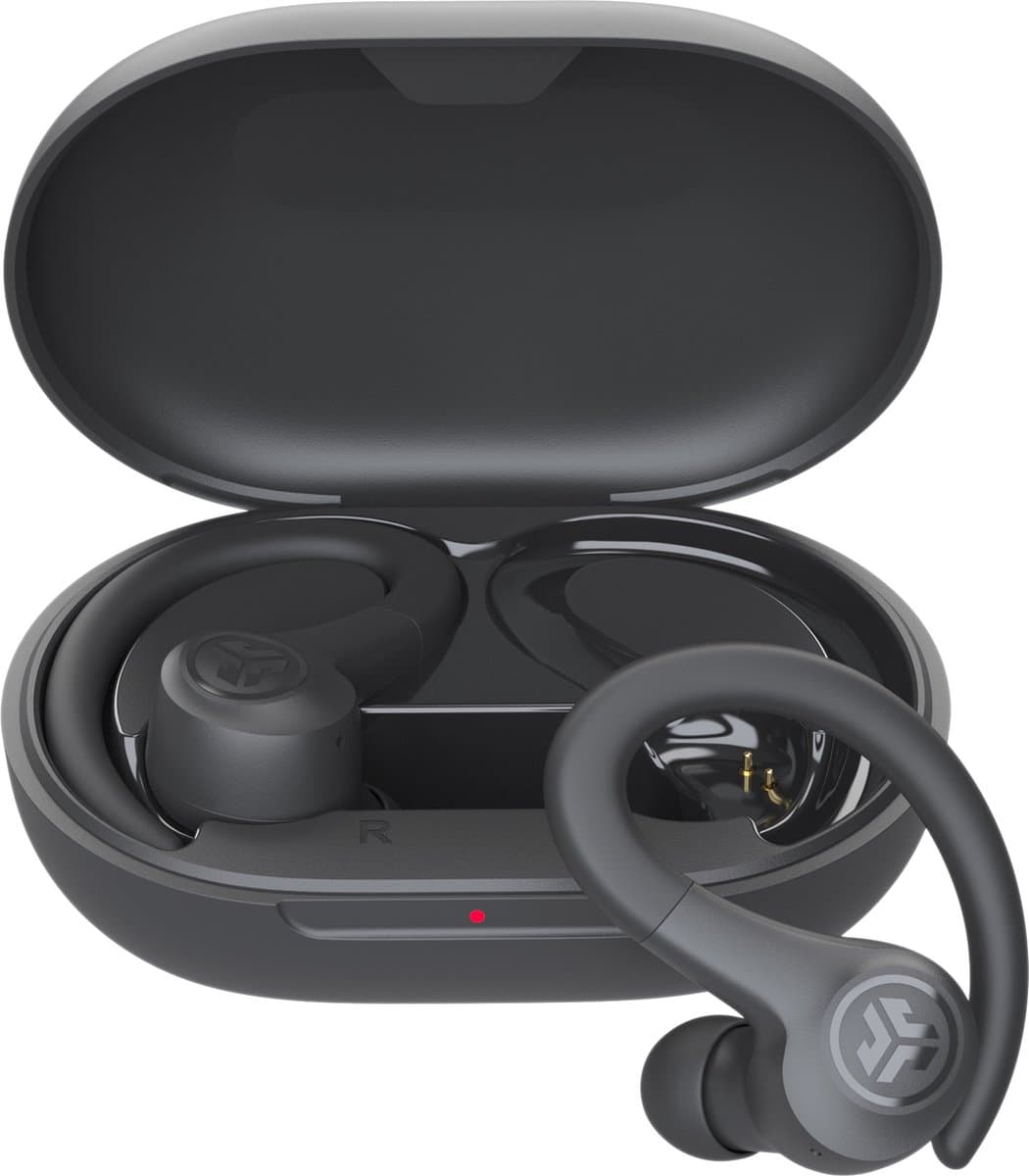 JLab Go Sport Draadloze Oordopjes - Oortjes Draadloos - Bluetooth - 35 uur Batterijduur - IP55 Waterbestendig - Aanpasbare EQ3 instellingen - Hardlopen - In Ear - Zwart — afbeelding 1