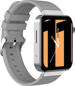 DrPhone iNX - Metalen Smartwatch Bluetooth Bellen - Microfoon - Hartslag - Stappen - Mannen / Vrouwen - IOS/Android - Zilver — thumbnail 1