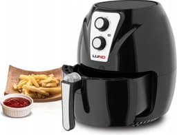 LUND Professional airfryer vetvrije friteuse 2.4L - 1300W - 67570 - zwart — thumbnail 1
