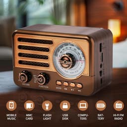Transistor Radio Op Batterijen - Transister Radio Op Batterijen - Draagbare Radio - Kleine Radio - Mini Noodradio FM/AM - Pocket Radio Speler - Radio voor Rampen - Radio op Batterijen — thumbnail 2