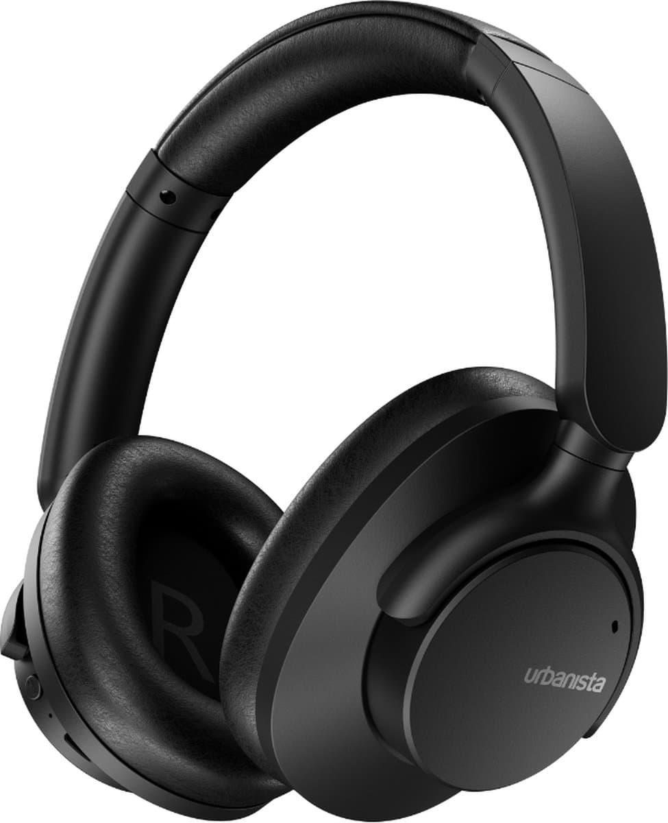Urbanista Valencia Draadloze Koptelefoon Over-Ear – Active Noise Cancelling – 50u Batterijduur – Zwart — afbeelding 1