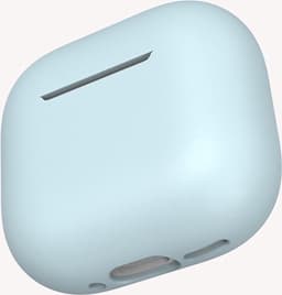 AirPods Hoesje geschikt voor Apple AirPods 4 – Babyblauw - Siliconen Beschermende Case — thumbnail 2